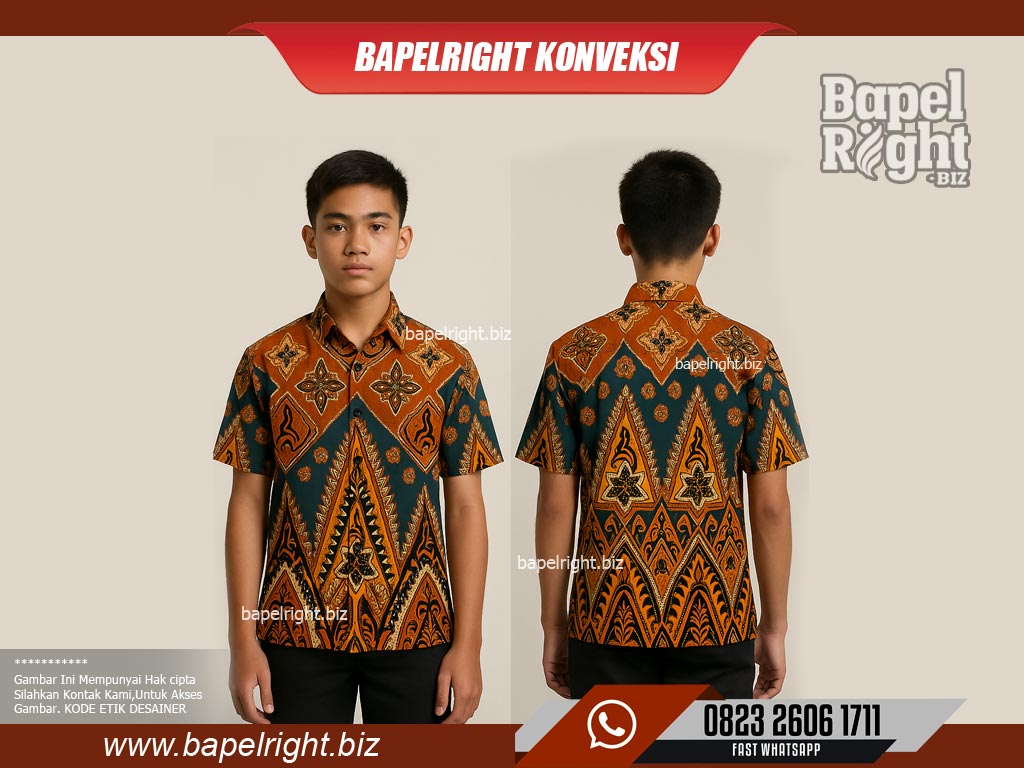 Kemeja Batik Sekolah Khas Daerah
